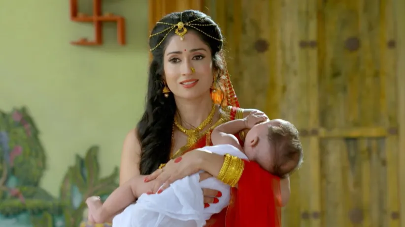 Devaki gives birth to her eighth child - Paramavatari Sri Krishna